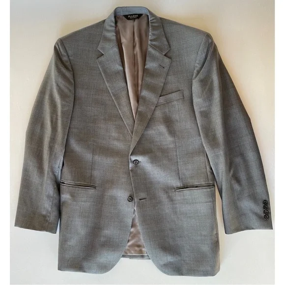 Jos A Bank Mens Sport Coat Blazer Sport Jacket Two Button Wool Silk Size 42 L
